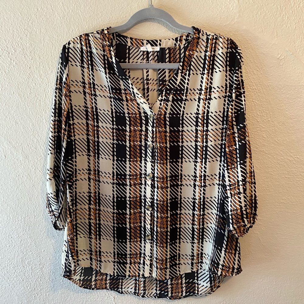 Plaid Blouse